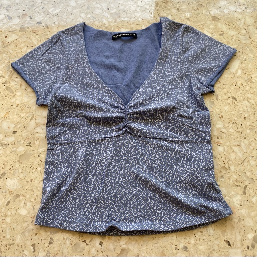 NEVER BEEN WORN Brandy Melville Gina Floral Top